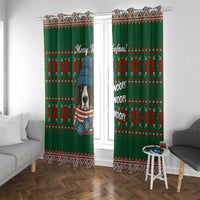 Great Dane Woofmas Christmas Window Curtain Funny Xmas Holiday Patterns - Wonder Print Shop