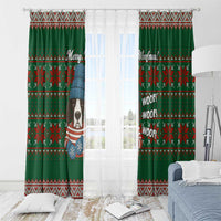 Great Dane Woofmas Christmas Window Curtain Funny Xmas Holiday Patterns - Wonder Print Shop