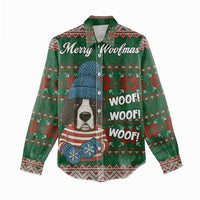 Great Dane Woofmas Christmas Women Casual Shirt Funny Xmas Holiday Patterns - Wonder Print Shop