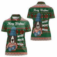 Great Dane Woofmas Christmas Women Polo Shirt Funny Xmas Holiday Patterns - Wonder Print Shop