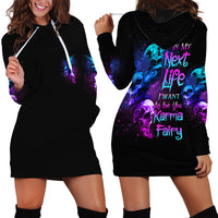 Karma Fairy Three Skulls Hoodie Dress - Wonder Print Shop