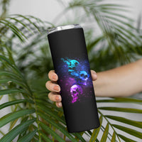 Karma Fairy Three Skulls Skinny Tumbler - Wonder Print Shop