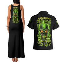 I Can't Go To Hell Reaper Skull Couples Matching Tank Maxi Dress and Hawaiian Shirt - Wonder Print Shop