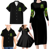 I Can't Go To Hell Reaper Skull Family Matching Long Sleeve Bodycon Dress and Hawaiian Shirt - Wonder Print Shop