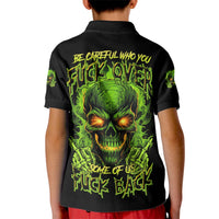 I Can't Go To Hell Reaper Skull Kid Polo Shirt - Wonder Print Shop