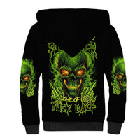 I Can't Go To Hell Reaper Skull Sherpa Hoodie - Wonder Print Shop