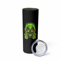 I Can't Go To Hell Reaper Skull Skinny Tumbler - Wonder Print Shop