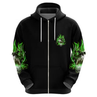 9 Of 10 Voices In My Head Fire Skull Hoodie - Wonder Print Shop