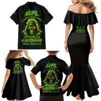 Nope I Can't Go To Hell Family Matching Mermaid Dress and Hawaiian Shirt - Wonder Print Shop