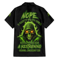 Nope I Can't Go To Hell Hawaiian Shirt - Wonder Print Shop