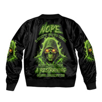 Nope I Can't Go To Hell Sleeve Zip Bomber Jacket - Wonder Print Shop