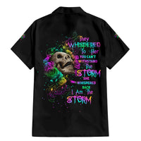 I Am The Storm Tie Dye Rose Skull Family Matching Mermaid Dress and Hawaiian Shirt - Wonder Print Shop