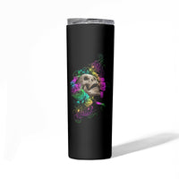 I Am The Storm Tie Dye Rose Skull Skinny Tumbler - Wonder Print Shop