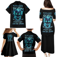 I Am The Storm Grumpy Old Man Family Matching Puletasi Dress and Hawaiian Shirt - Wonder Print Shop