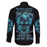 I Am The Storm Grumpy Old Man Family Matching Short Sleeve Bodycon Dress and Hawaiian Shirt - Wonder Print Shop