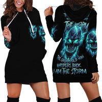 I Am The Storm Grumpy Old Man Hoodie Dress - Wonder Print Shop