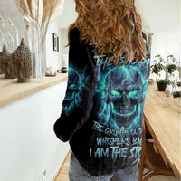 I Am The Storm Grumpy Old Man Women Casual Shirt - Wonder Print Shop