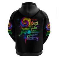 Karma Fairy Rose Smoke Skull Hoodie - Wonder Print Shop