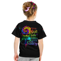 Karma Fairy Rose Smoke Skull Kid T Shirt - Wonder Print Shop