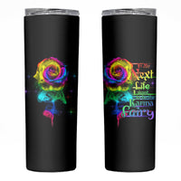 Karma Fairy Rose Smoke Skull Skinny Tumbler - Wonder Print Shop