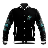 Fresh Out Of F Skull Rose Baseball Jacket - Wonder Print Shop