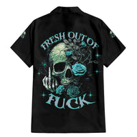 Fresh Out Of F Skull Rose Family Matching Mermaid Dress and Hawaiian Shirt - Wonder Print Shop
