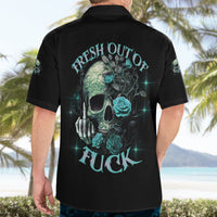 Fresh Out Of F Skull Rose Hawaiian Shirt - Wonder Print Shop