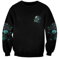 Fresh Out Of F Skull Rose Sweatshirt - Wonder Print Shop