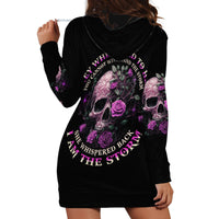 I Am The Storm Rose Hoodie Dress - Wonder Print Shop