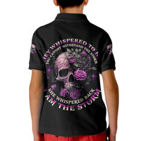 I Am The Storm Rose Kid Polo Shirt - Wonder Print Shop