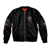 I Am The Storm Rose Sleeve Zip Bomber Jacket - Wonder Print Shop