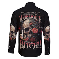 Next Time My Name Comes Out Rose Family Matching Off Shoulder Short Dress and Hawaiian Shirt - Wonder Print Shop