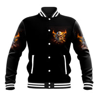 Your First Mistake Fire Skull Baseball Jacket - Wonder Print Shop
