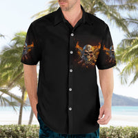Your First Mistake Fire Skull Hawaiian Shirt - Wonder Print Shop