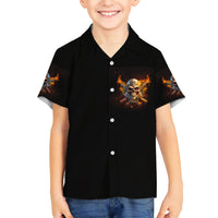 Your First Mistake Fire Skull Kid Hawaiian Shirt - Wonder Print Shop