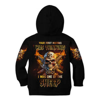 Your First Mistake Fire Skull Kid Hoodie - Wonder Print Shop