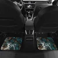 Atum Car Mats Ancient Egyptian Teal Marble Smoke, Solar Barque Crown, Creator Deity Statue - Wonder Print Shop
