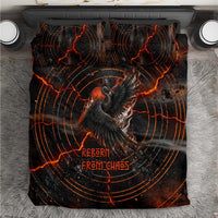 Bennu Bedding Set Ancient Egyptian Lava Crack Texture, Phoenix Firebird and Reborn from Chaos - Wonder Print Shop