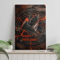 Bennu Canvas Wall Art Ancient Egyptian Lava Crack Texture, Phoenix Firebird and Reborn from Chaos - Wonder Print Shop