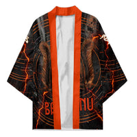 Bennu Kimono Ancient Egyptian Lava Crack Texture, Phoenix Firebird and Reborn from Chaos - Wonder Print Shop