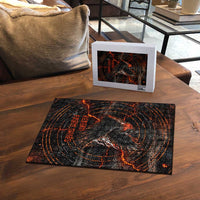 Bennu Puzzle Ancient Egyptian Lava Crack Texture, Phoenix Firebird and Reborn from Chaos - Wonder Print Shop