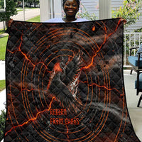 Bennu Quilt Ancient Egyptian Lava Crack Texture, Phoenix Firebird and Reborn from Chaos - Wonder Print Shop