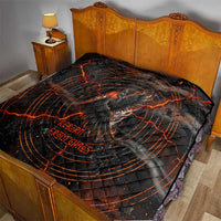 Bennu Quilt Ancient Egyptian Lava Crack Texture, Phoenix Firebird and Reborn from Chaos - Wonder Print Shop