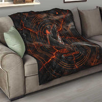 Bennu Quilt Ancient Egyptian Lava Crack Texture, Phoenix Firebird and Reborn from Chaos - Wonder Print Shop
