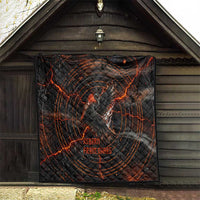 Bennu Quilt Ancient Egyptian Lava Crack Texture, Phoenix Firebird and Reborn from Chaos - Wonder Print Shop