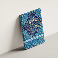 Iranian Mosaic Art Pattern Canvas Wall Art with Persian Calligraphy and Flag Accents