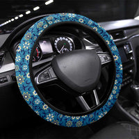 Iranian Mosaic Art Pattern Steering Wheel Cover with Persian Calligraphy and Flag Accents