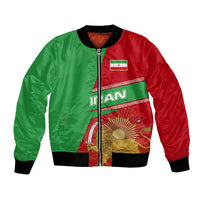 Iran National Heritage Bomber Jacket with Lion and Sun Emblem and Royal Coat of Arms