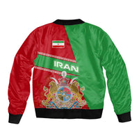 Iran National Heritage Bomber Jacket with Lion and Sun Emblem and Royal Coat of Arms