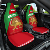 Iran National Heritage Car Seat Cover with Lion and Sun Emblem and Royal Coat of Arms